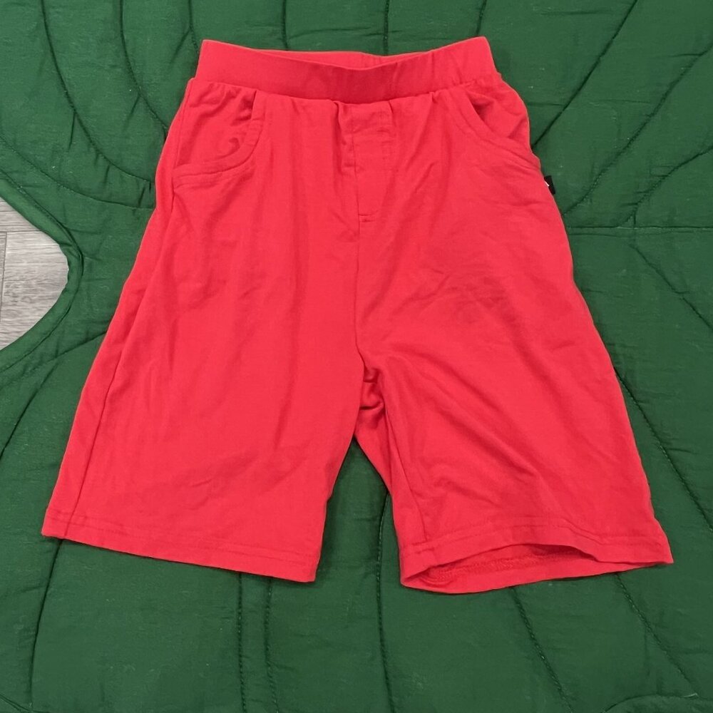 Sweet Bamboo Toddler 3 Years Red Pull On Shorts